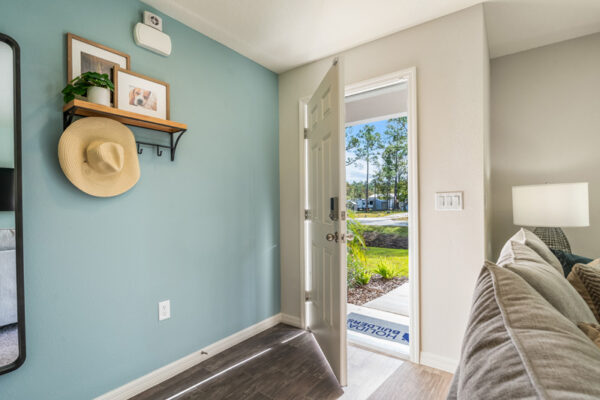 Flagler Estates in Hastings by Holiday Builders entry from front door