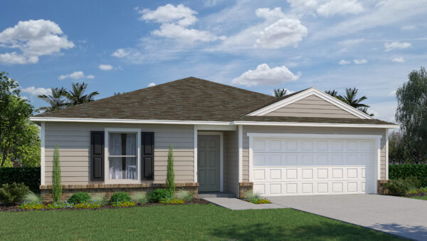 The 3 bedroom, 2 bath Addison floorplan from the Value Collection by Holiday Builders built in the Gulf region.