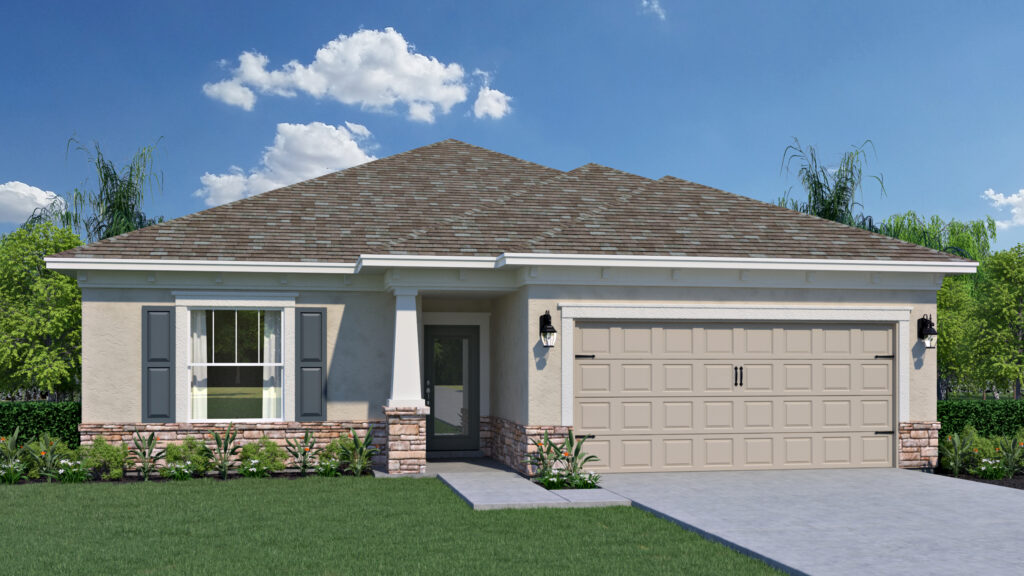 The Beverly floorplan from the Cornerstone collection built in Eden Hills