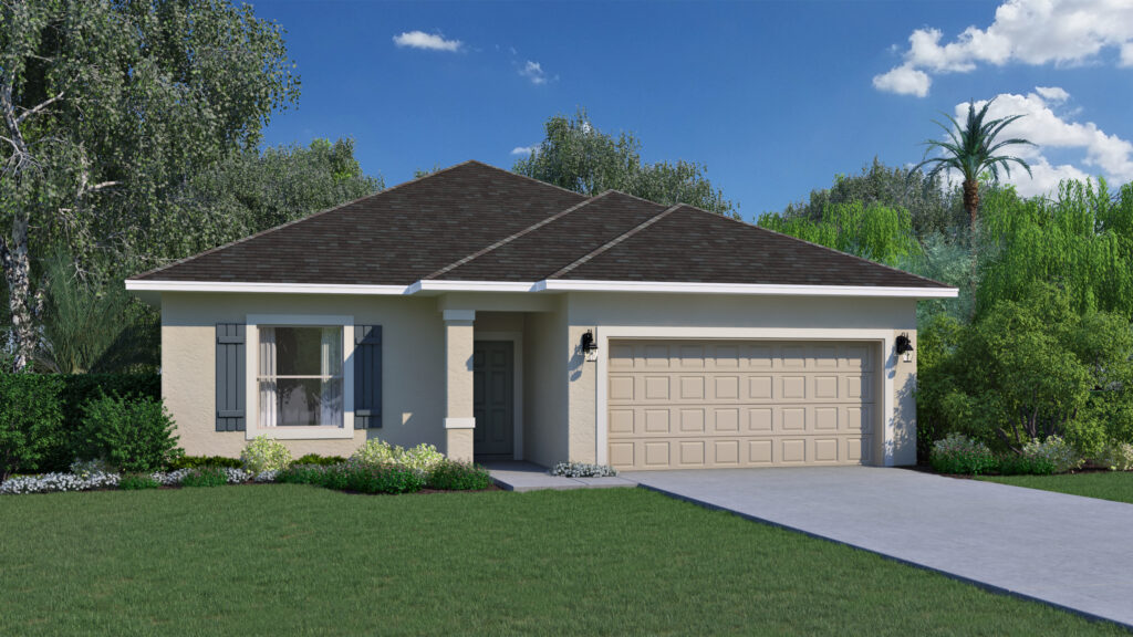 The Beverly floorplan from the Cornerstone collection by Holiday Builders