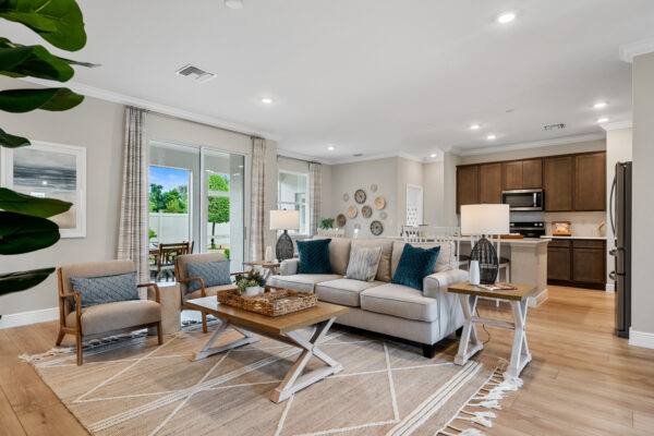 The Charlotte model home is the sales center in Cape Coral.