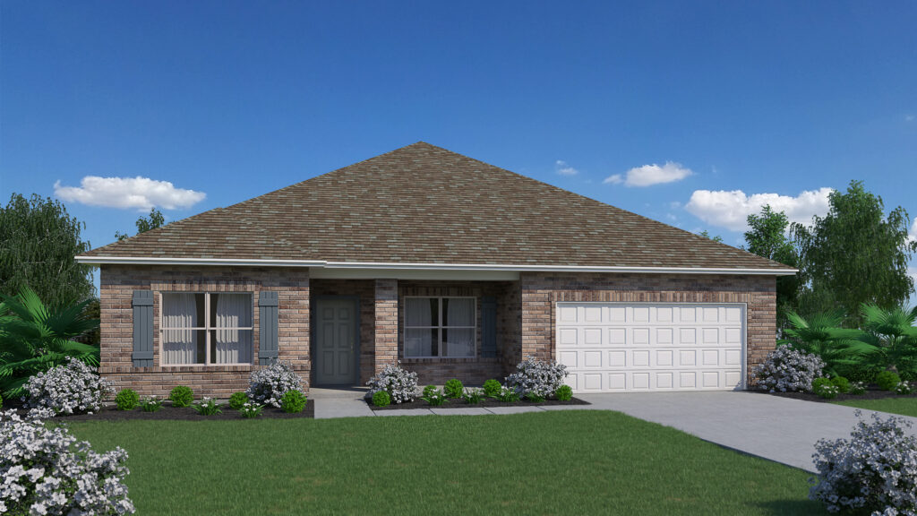 The Carlton floorplan from the Cornerstone collection built in the Gulf region