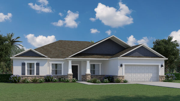 The Cedar floorplan from the Cornerstone collection built by Holiday Builders