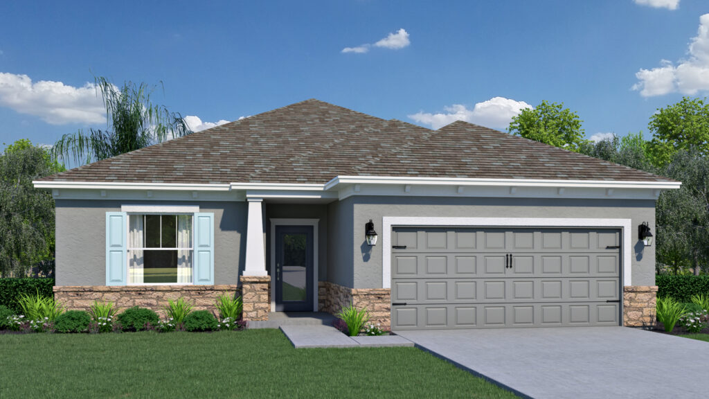 The Dania floorplan from the Cornerstone collection built in Eden Hills
