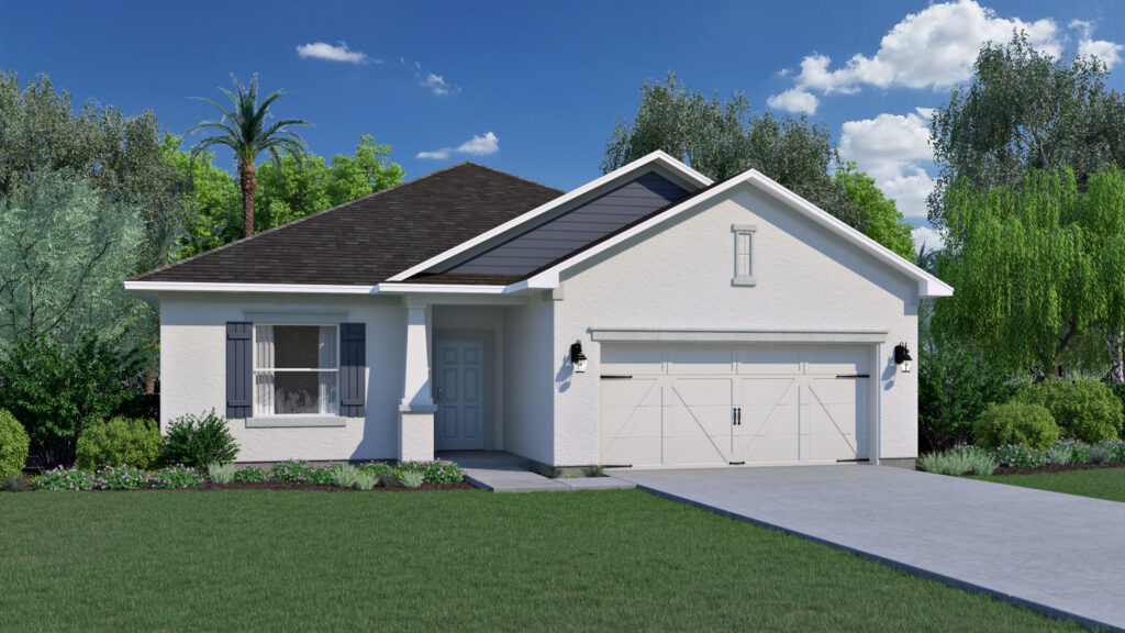 The Dania floorplan from the Cornerstone collection built in Spirit of Sebastian