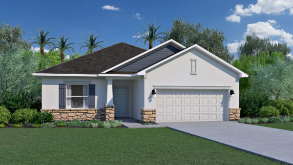 The Dania floorplan from the Cornerstone collection by Holiday Builders