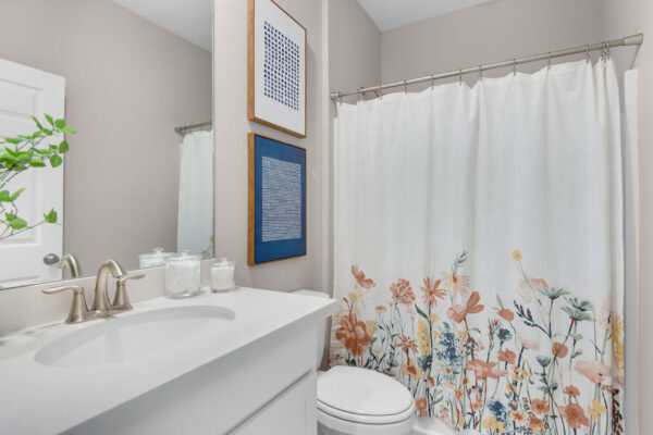 The Guest Bath in the Eden floorplan from the Cornerstone Collection.