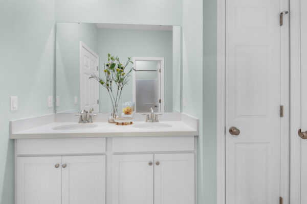 The Guest Bath in the Eden floorplan from the Cornerstone Collection.
