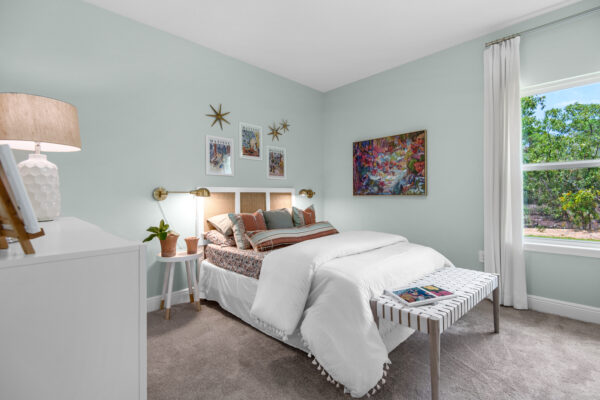 The Guest Bedroom in the Eden floorplan from the Cornerstone Collection.