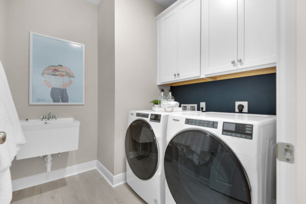 The Laundry Room in the Eden floorplan from the Cornerstone Collection.