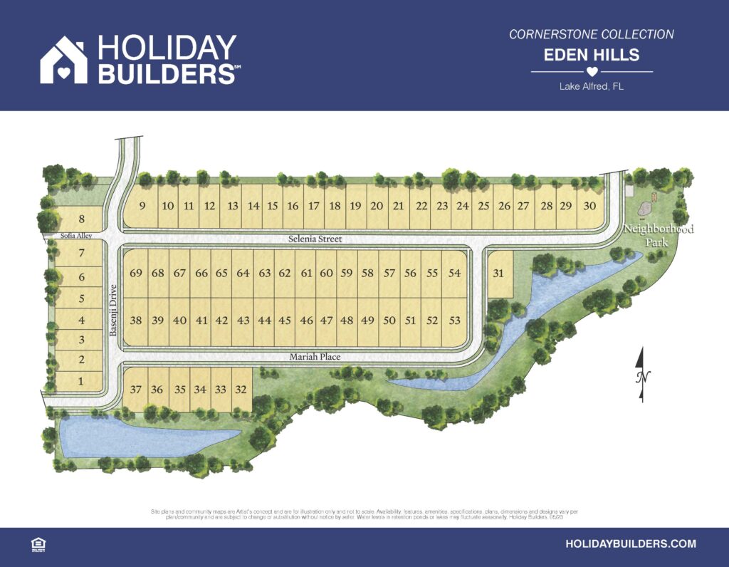 Eden Hills Community Site Map