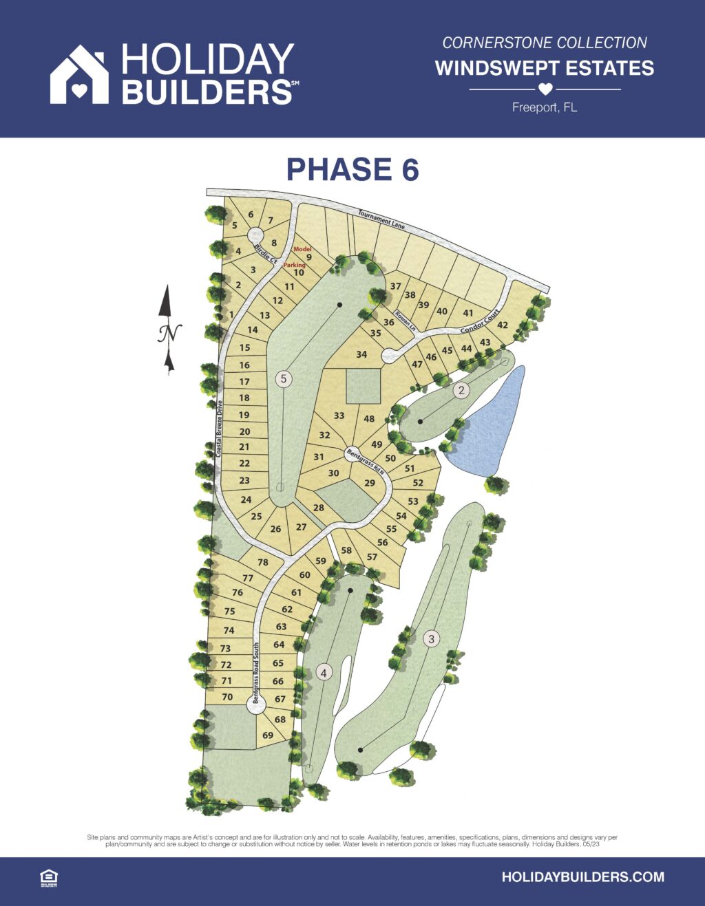 Windswept Estates Phase 6 Community Site Map