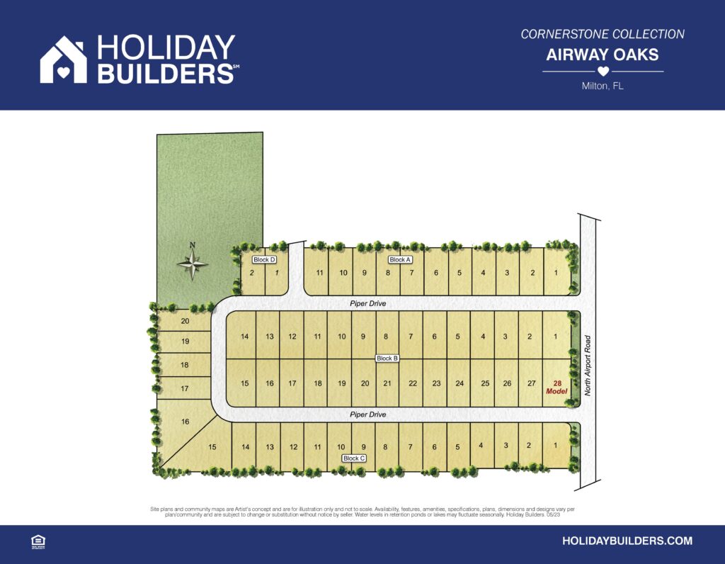 Airway Oaks Community Site Map