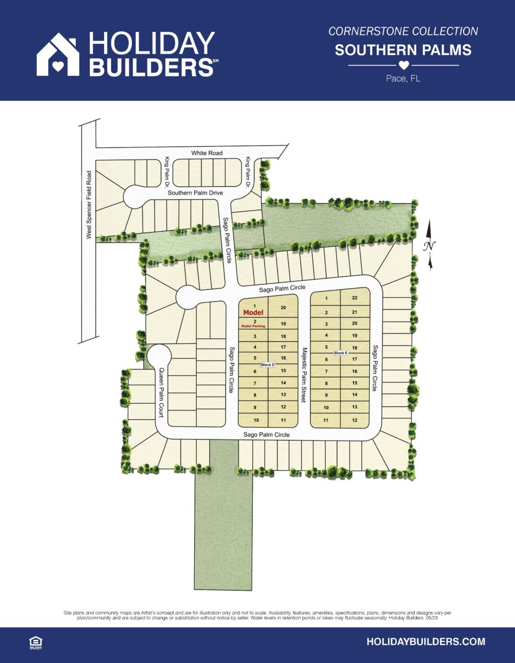 Southern Palms Community Site Map