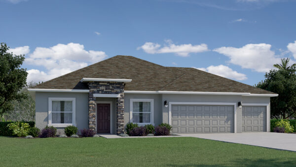 The Highland floorplan from the Cornerstone collection by Holiday Builders