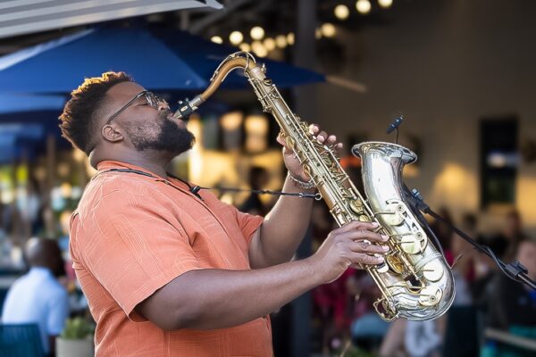 Photo of saxophone player