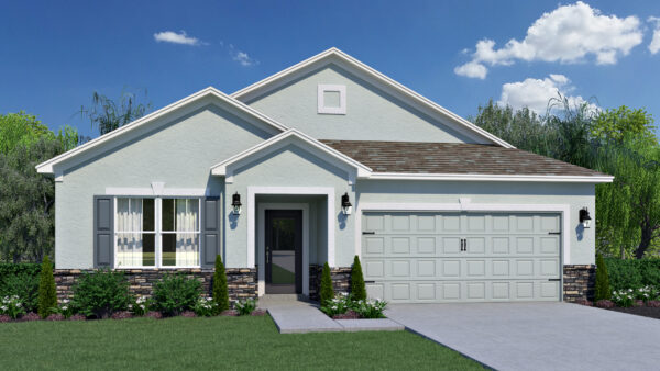 The Jensen floorplan from the Cornerstone collection built in Eden Hills