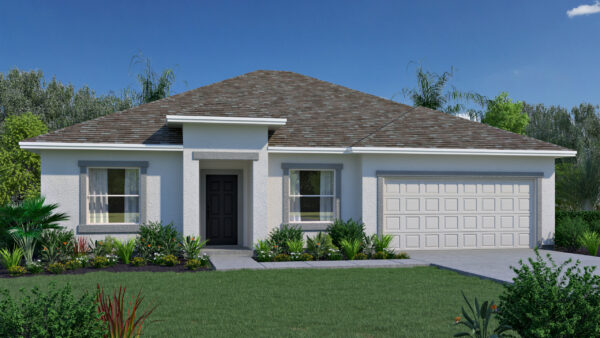 The 3 bedroom, 2 bath Juno floorplan from the Cornerstone Collection by Holiday Builders.
