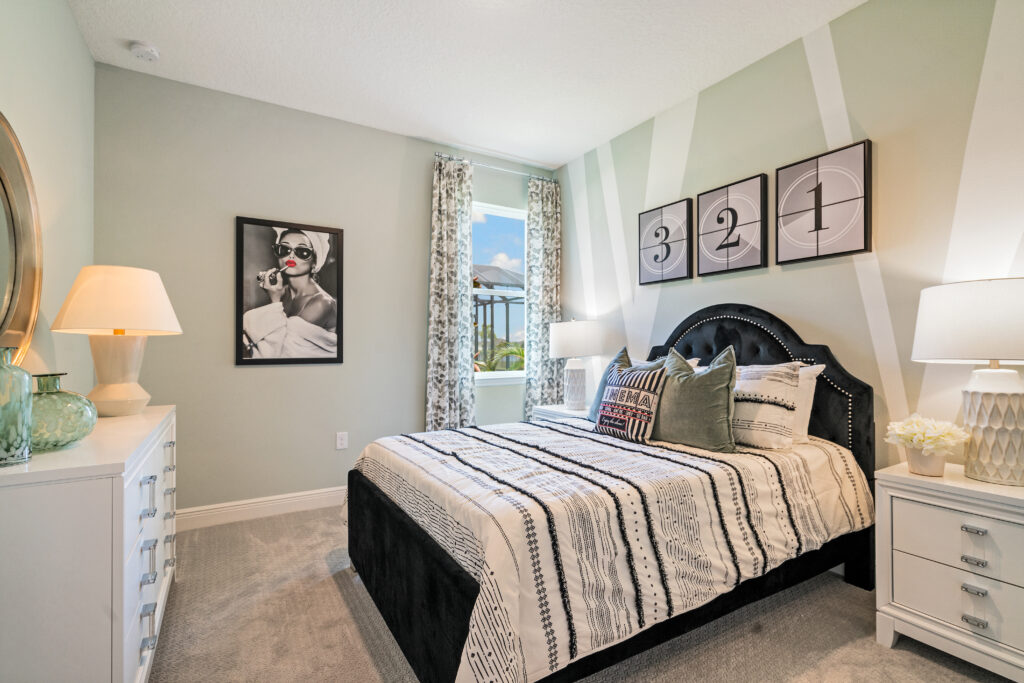 The Sanibel model home is the sales center for the Lakes at St. Sebastian.