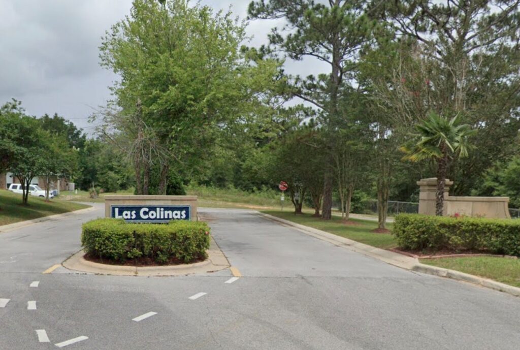 Entrance sign to a community of Las Colinas