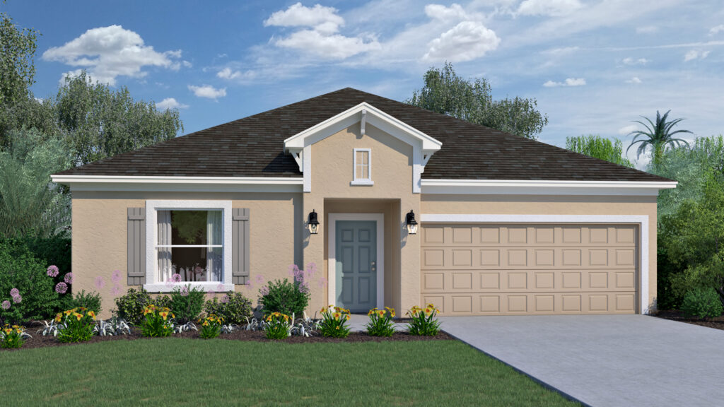 The Laurel floorplan from the Cornerstone Collection in Huntington Park.
