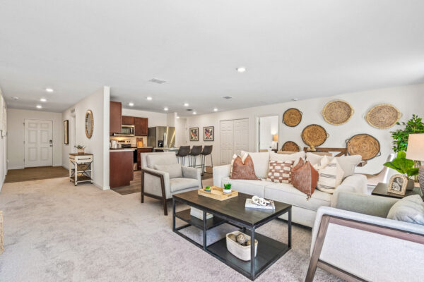 The entryway in the Majestic floorplan from the Value Collection