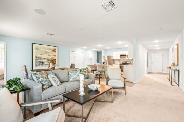 The open concept Majestic floorplan from the Value collection by Holiday Builders.