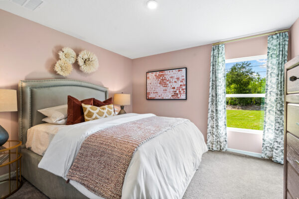 The master bedroom of the Palm floorplan from the Inspire Collection