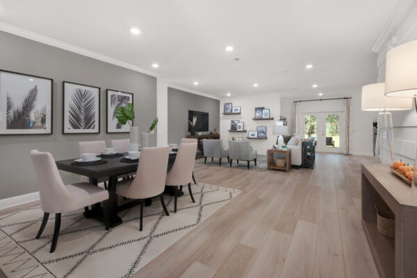 The open concept Navarre floorplan from the Cornerstone collection by Holiday Builders.