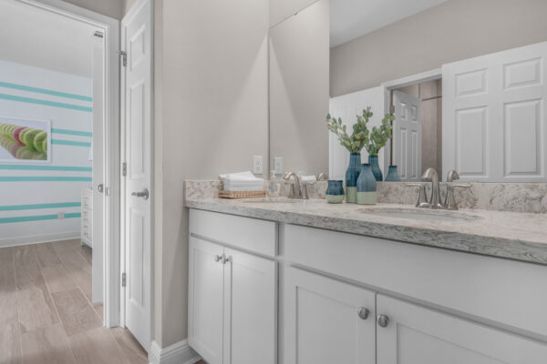 The Eden model home from the Cornerstone Collection is the sales center for Navarre, Florida.