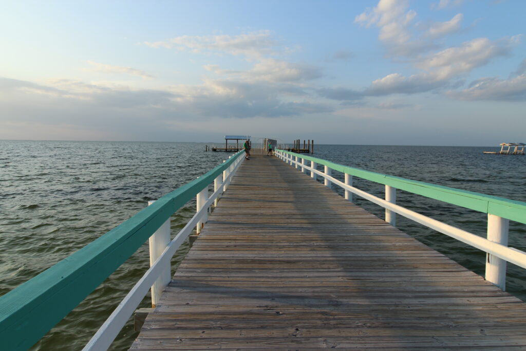 Public pier in Bookelia near Cape Coral
