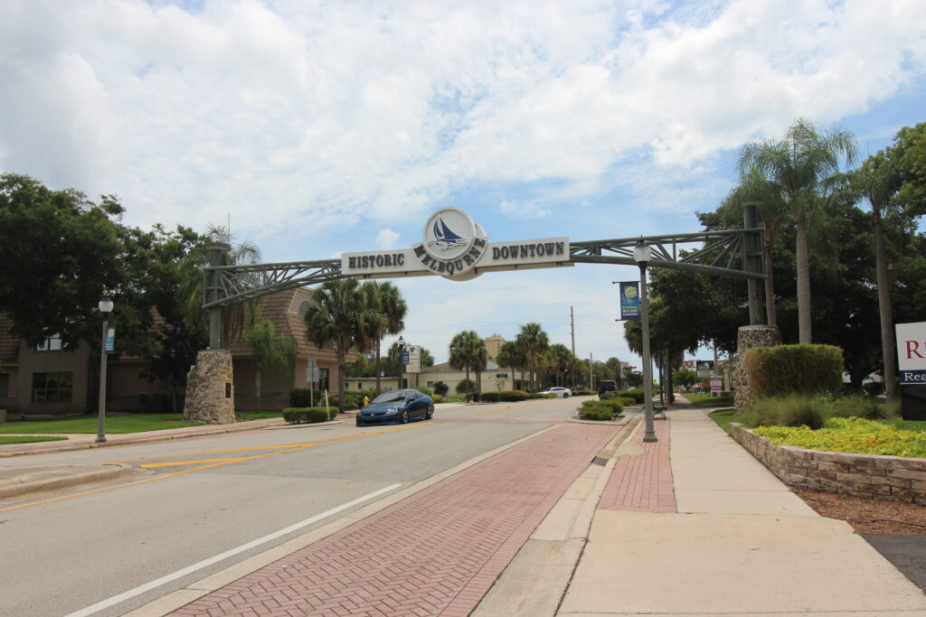 Historic downtown Melbourne near Palm Bay, Florida.