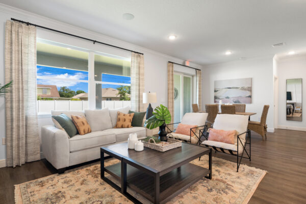 The Captiva model home is the sales center for Palm Bay.
