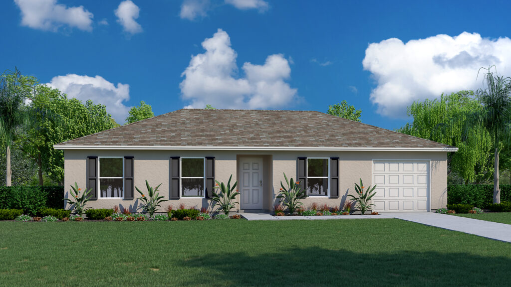 The 3 bedroom, 2 bath Phoenix floorplan from the Inspire Collection by Holiday Builders.
