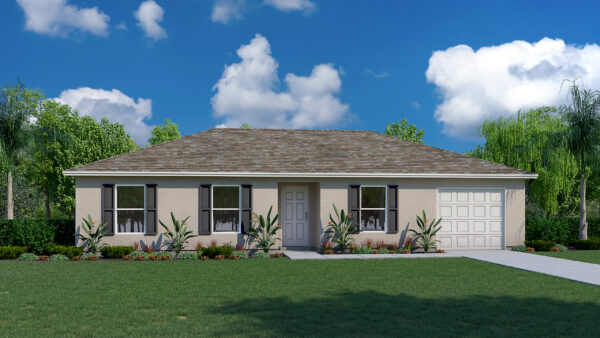 The 3 bedroom, 2 bath Phoenix floorplan from the Inspire Collection by Holiday Builders.