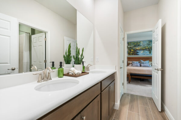 The Naples Floorplan from the Cornerstone Collection is the Sales Center for Pine Ridge.