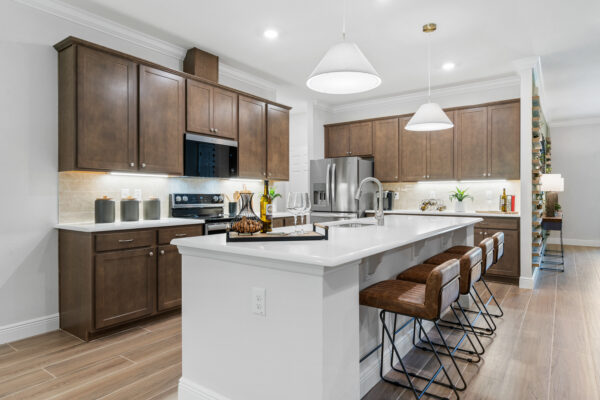 The Naples Floorplan from the Cornerstone Collection is the Sales Center for Pine Ridge.