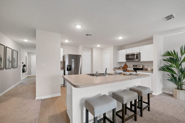 The Royal model home is the sales center in Poinciana.