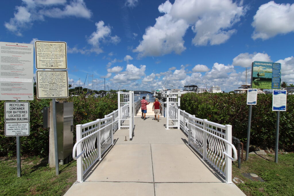 Walking the marina on Port Charlotte.