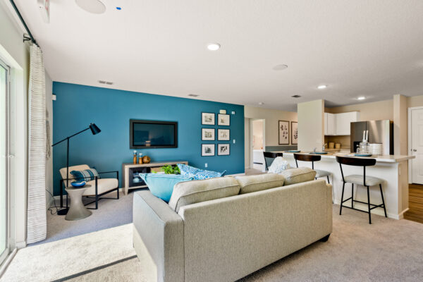 The Sylvester model home is the sales center for Port Saint Lucie.