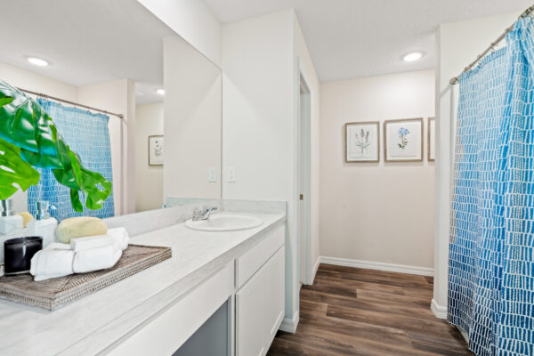 The Sylvester model home is the sales center for Port Saint Lucie.