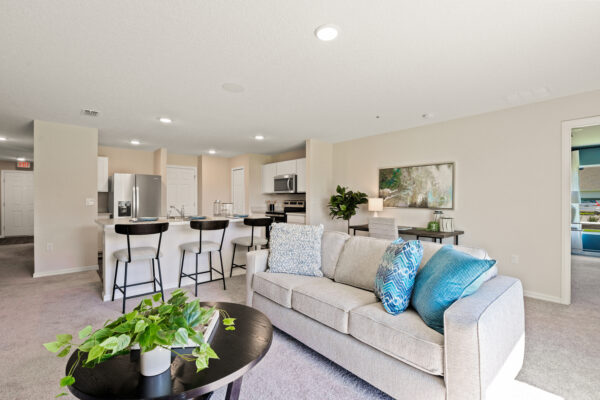 The Sylvester model home is the sales center for Port Saint Lucie.