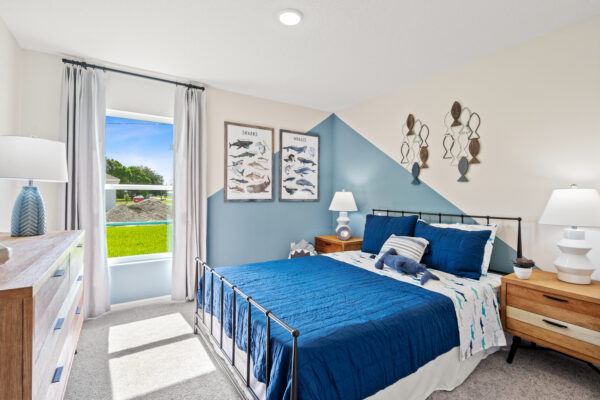 The Sylvester model home is the sales center for Port Saint Lucie.
