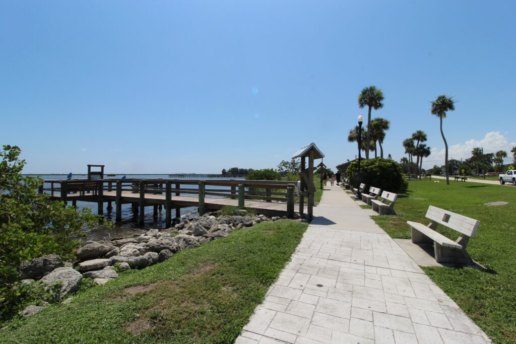 Riverfront walk near Spirit of Sebastian