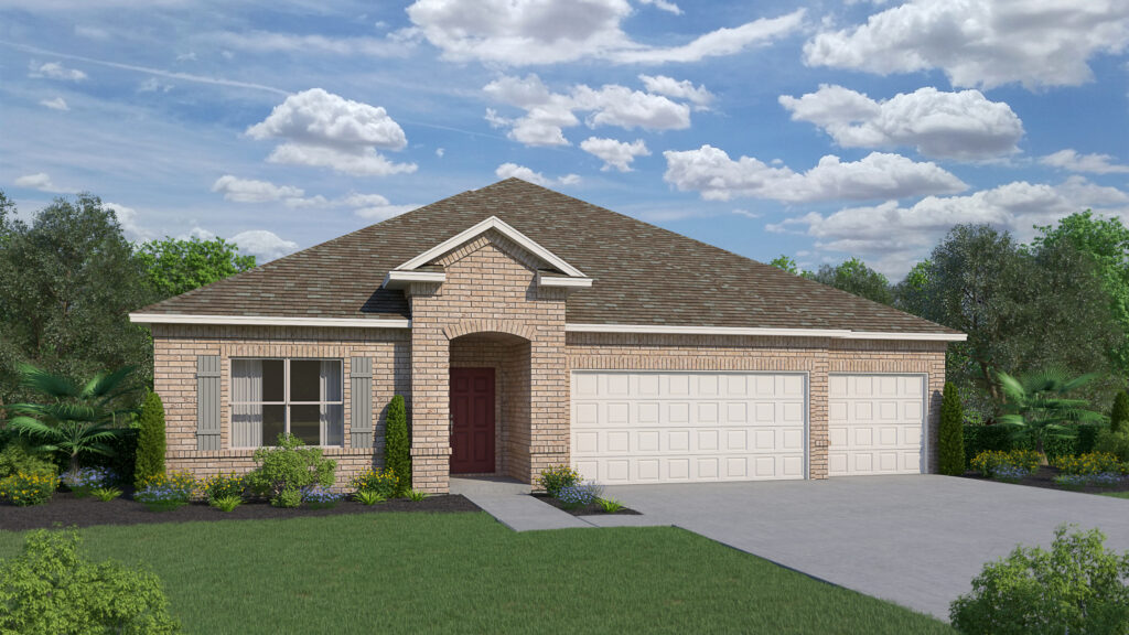 The Santa Rosa floorplan from the Cornerstone collection built in the Gulf region