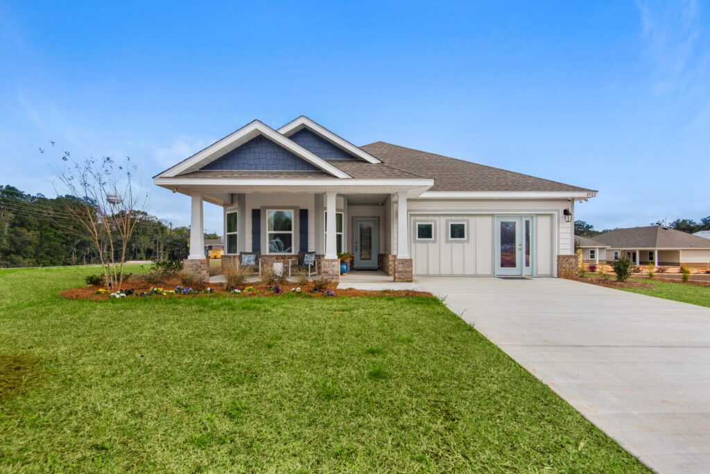 The Seacrest, a model home in Southern Palms, a new home community in Pace, Florida by Holiday Builders.