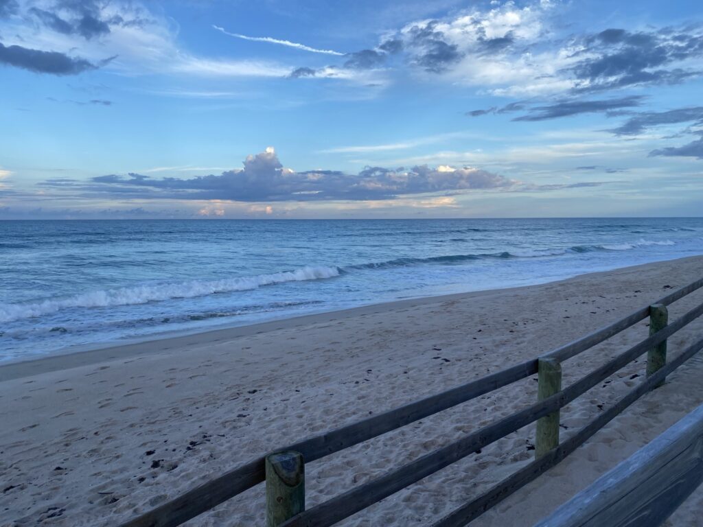 Beautiful beaches of Sebastian, Florida in Indian River County.