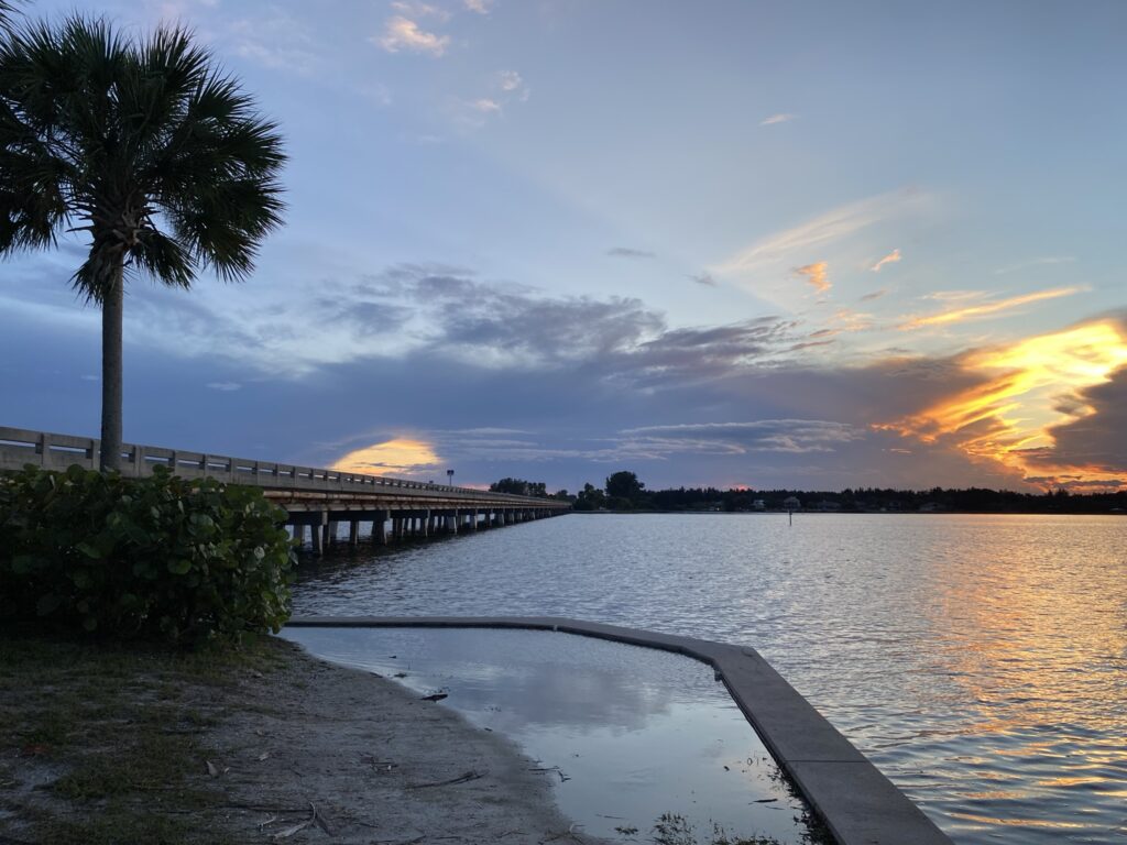 Sebastina, Florida sunset on the Indian River.