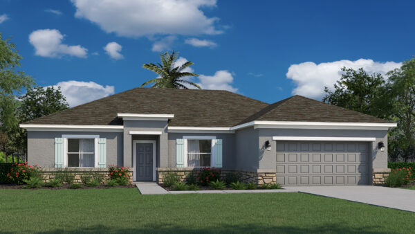 The Siesta floorplan from the Cornerstone collection by Holiday Builders