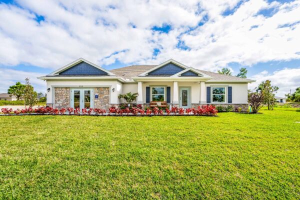 Holiday Builders model home in South Gulf Cove